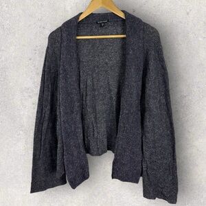 Eileen Fisher Cashmereโ Mohair Shawl Collar Cardigan Sweater Knit Size XL Purple